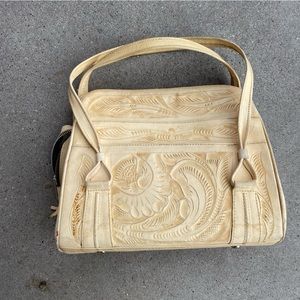 Vintage Mexican Hand Tooled Leather Purse